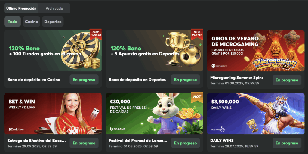 Promociones en BC.Game Casino