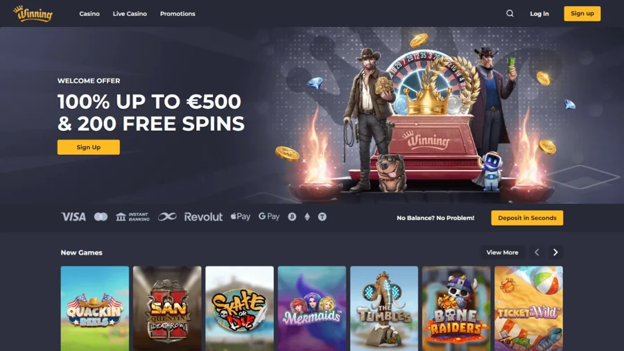 winning.io casino